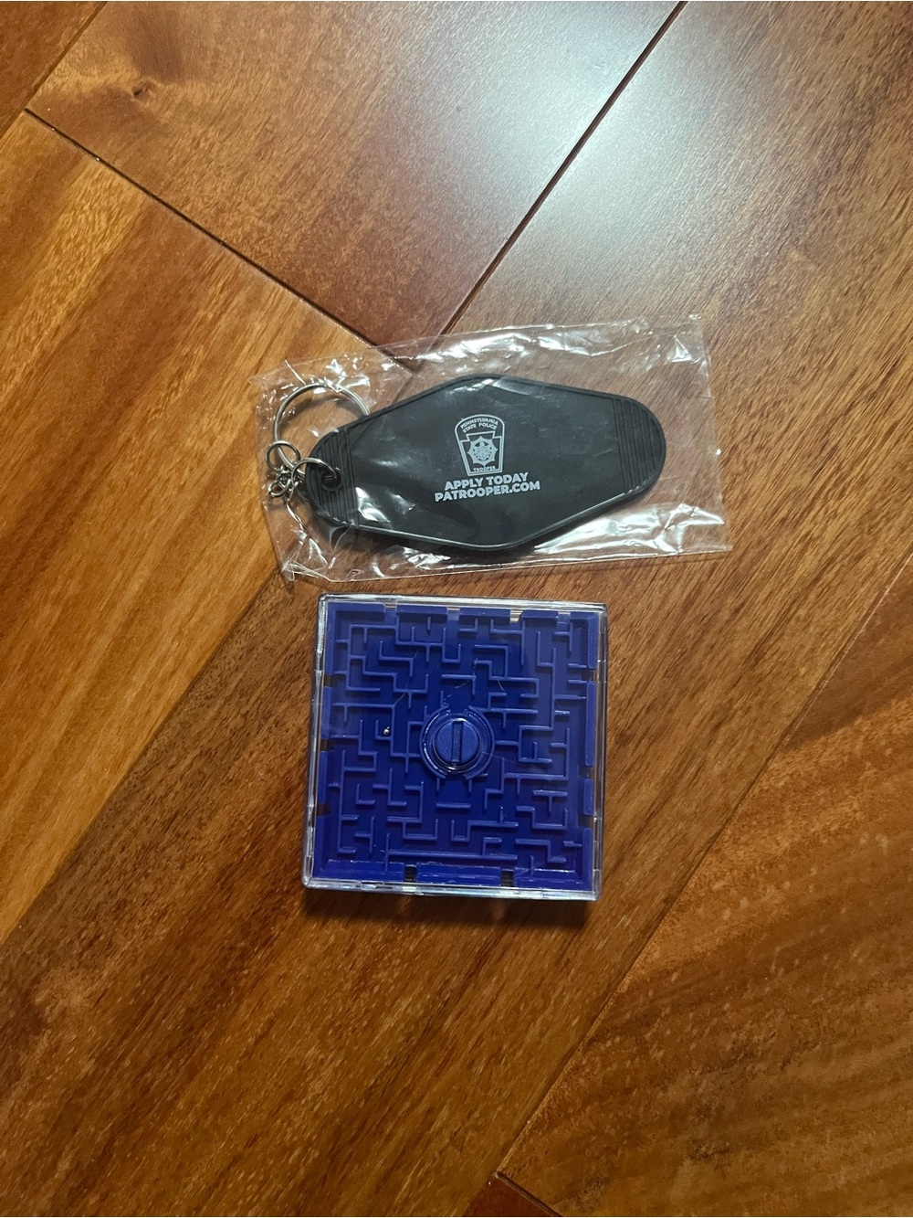 Pennsylvania state police keychain and maze